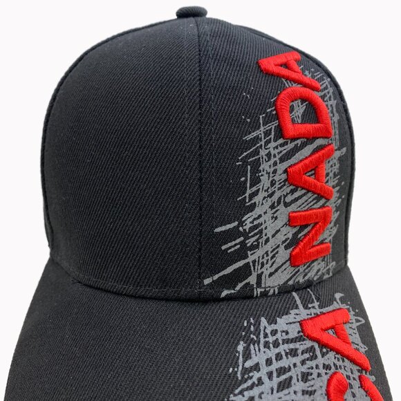 Variety To Go Canadian Baseball Hat/Cap, Adjustable Sports Hat (1008 Black) - Picture 2 of 6